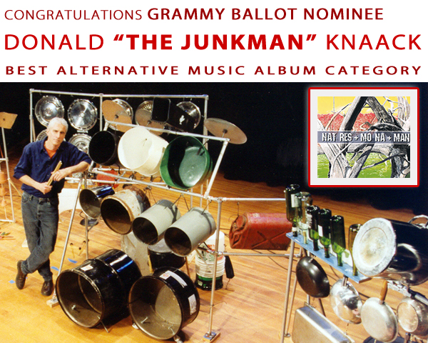 Congratulations Grammy Nominee Donald The Junkman Knack, Best Alternative Music Album Category
